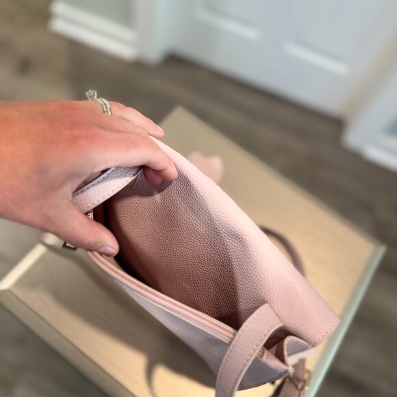 Alessia Clover Genuine Leather Purse in Blush - Picture 7 of 14